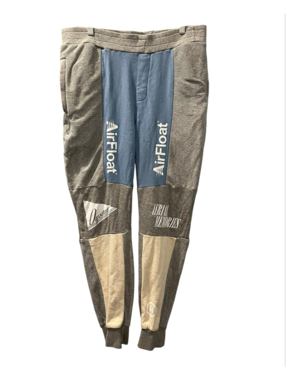 Oyster Holdings AirFloat Mutli-Panel Patchwork Sweatpants Grey Blue Size X Large